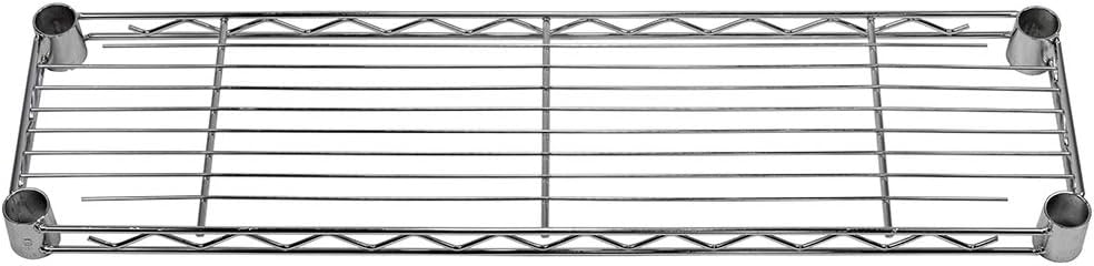 Shelving Inc. 8" d x 30" w Chrome Wire Shelving with 1 Tier Shelf, Weight Capacity 800lbs Per Shelf