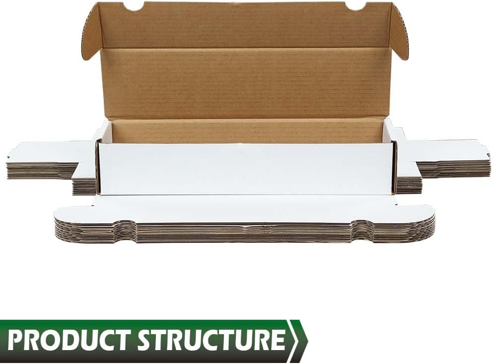 GRAND ORANGE 25 LOT 800 Count Storage Boxes Sports Cards Trading White Shipping Corrugated Paper box