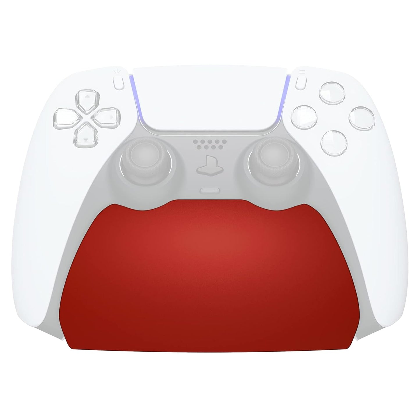 PlayVital Red Controller Display Stand for ps5, Gamepad Accessories Desk Holder for ps5 Controller with Rubber Pads