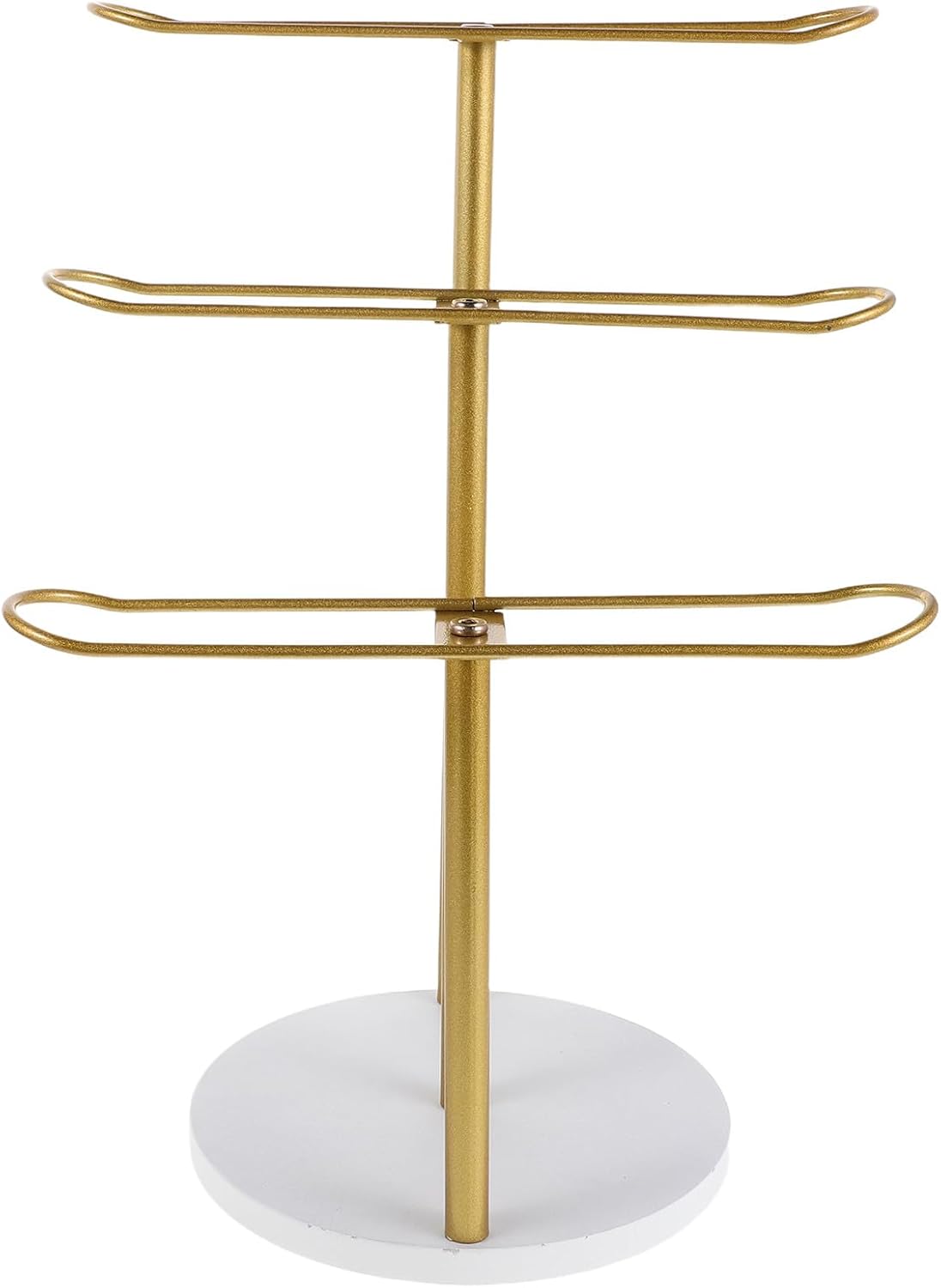 DOITOOL Headband Holder Organizer Metal Hairband Rack 3-Layer Hair Hoop Display Stand Watch Necklace Holder Storage Hair Ropes Accessories Bracelets Bangles