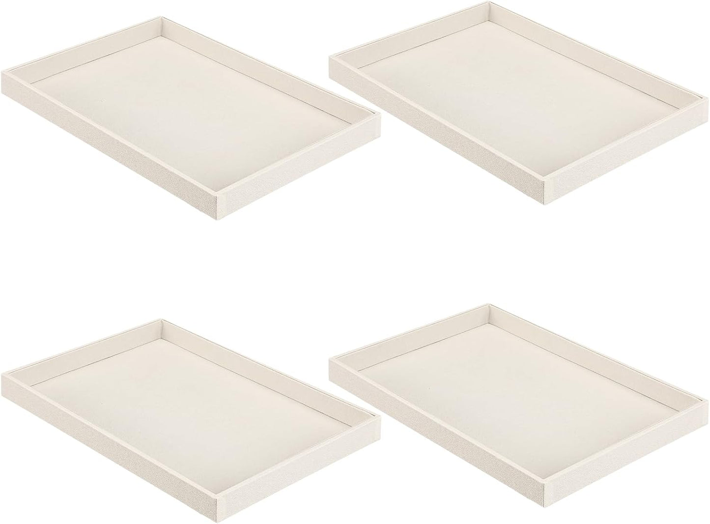 Quelay Stackable Jewelry Tray Jewelry Organizer Tray Showcase Display Empty Plate Bracelet Ring Earring Organizer