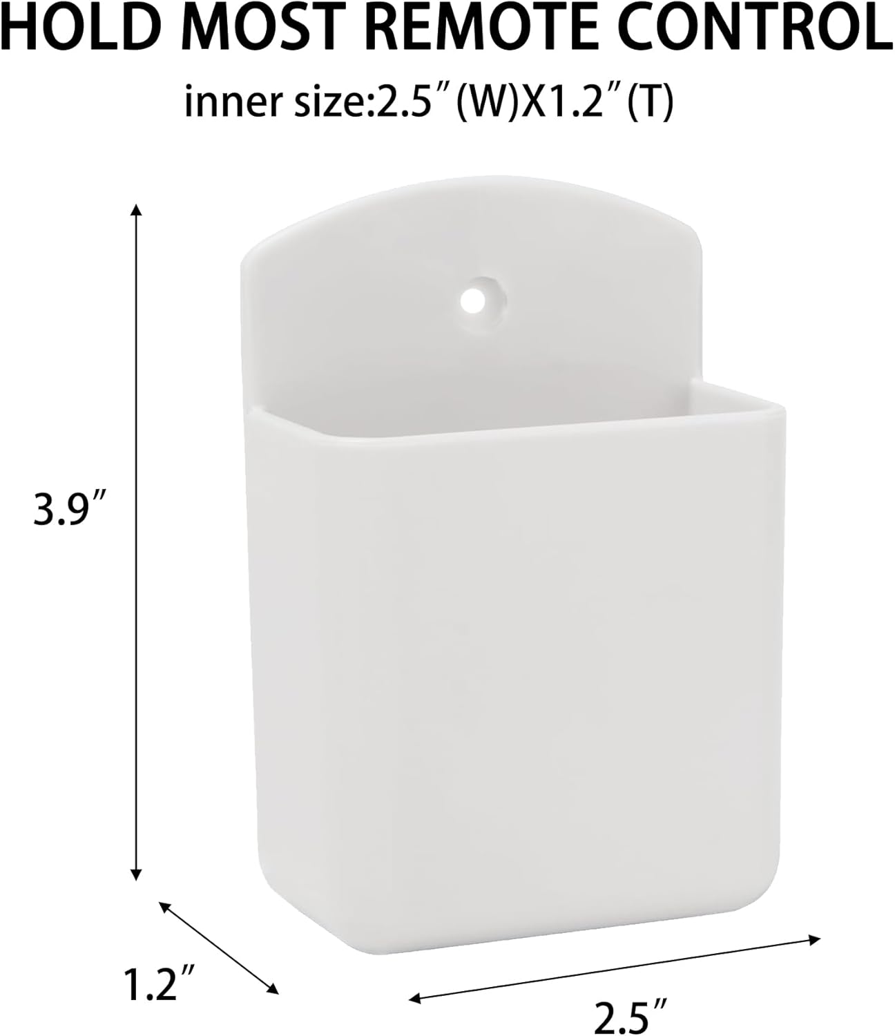 Pack of 2 Self Adhesive TV Air Conditioner Remote Control Holder Wall Mount Storage Box Organizer