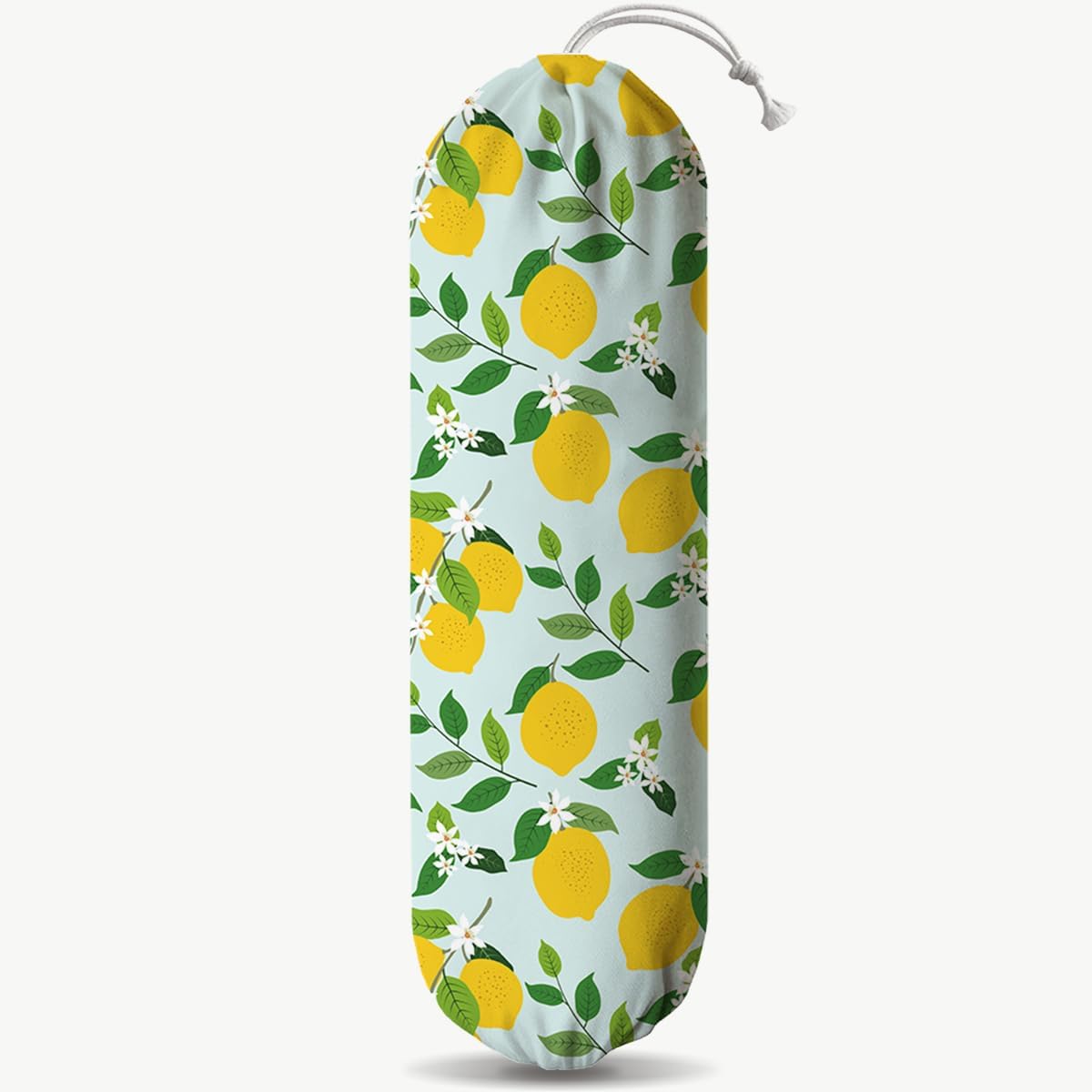 Lemon Plastic Bags Holder, Grocery Bag Storage Organizer, Reusable Shopping Bags Holder Dispenser for Kitchens Pantry, Farmhouse Home Kitchen Decor Gifts, Kitchen Pattern Garbage Bag 43