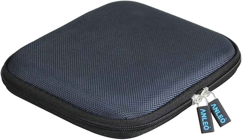 Anleo Hard Travel Case for SanDisk 500GB 1TB 2TB 4TB Extreme PRO Portable SSD (Black+Orange, Case for 2 Hard Drives)