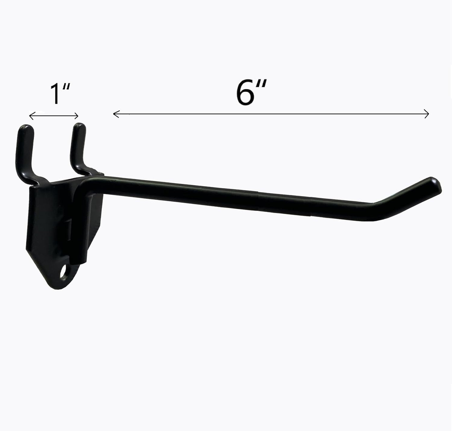 30 Packs 6-inch Long Metal Pegboard Hooks, Standard Hooks is Fit to Pegboard Panels