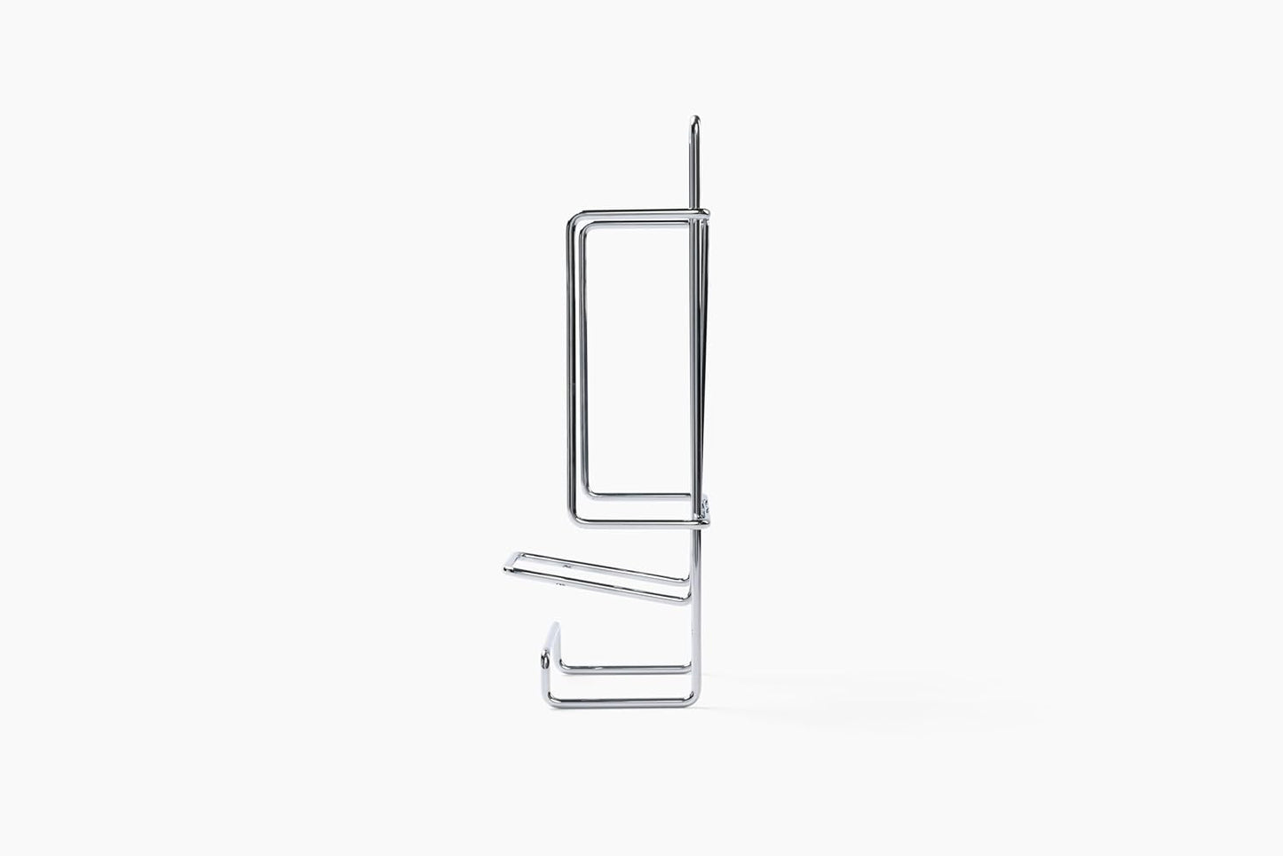 JERDON Ironing Board Holder and Iron Caddy - Stainless Steel Iron Holder with Hook - J525C