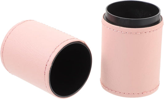 NOLITOY Makeup Brush Holder Capacity Makeup Organizer Pen Holder for Desk Multifunctional Storage Cup for Dressing Table and Bathroom Sturdy Pink Cosmetic Brush Cup to Declutter and