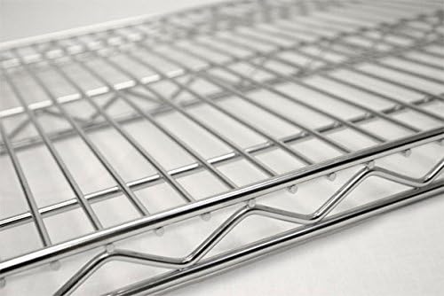 Omega 36" Deep x 36" Wide x 54" High 3 Tier Chrome Starter Shelving Unit