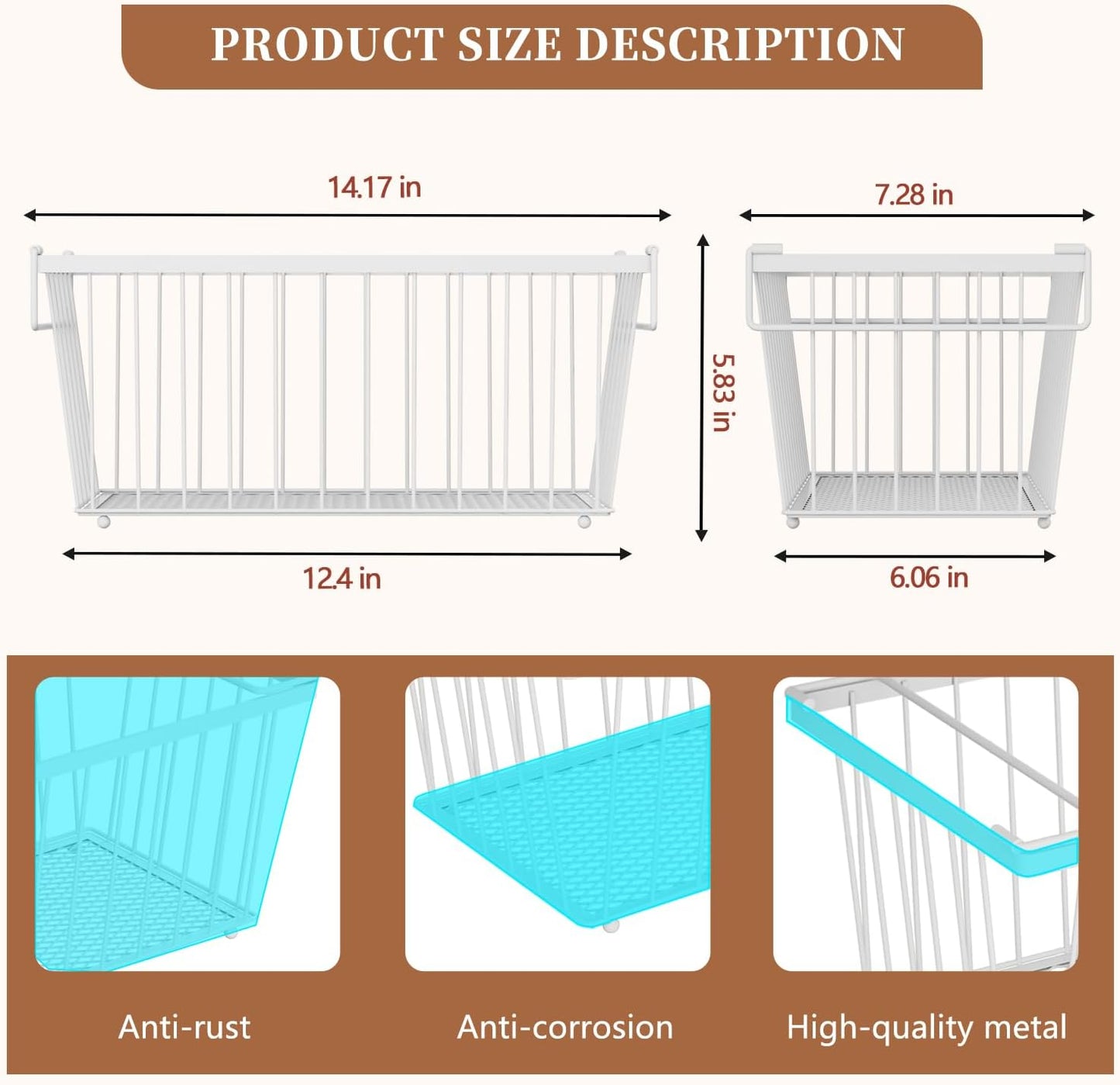 Enhanced Leak-Proof Bottom - Freezer Organizer Bins ，5 Pack Stackable Deep Freezer Organizer Bins for 7 Cu.FT Small Chest Freezer，Easy Get Bottom Foods without Digging