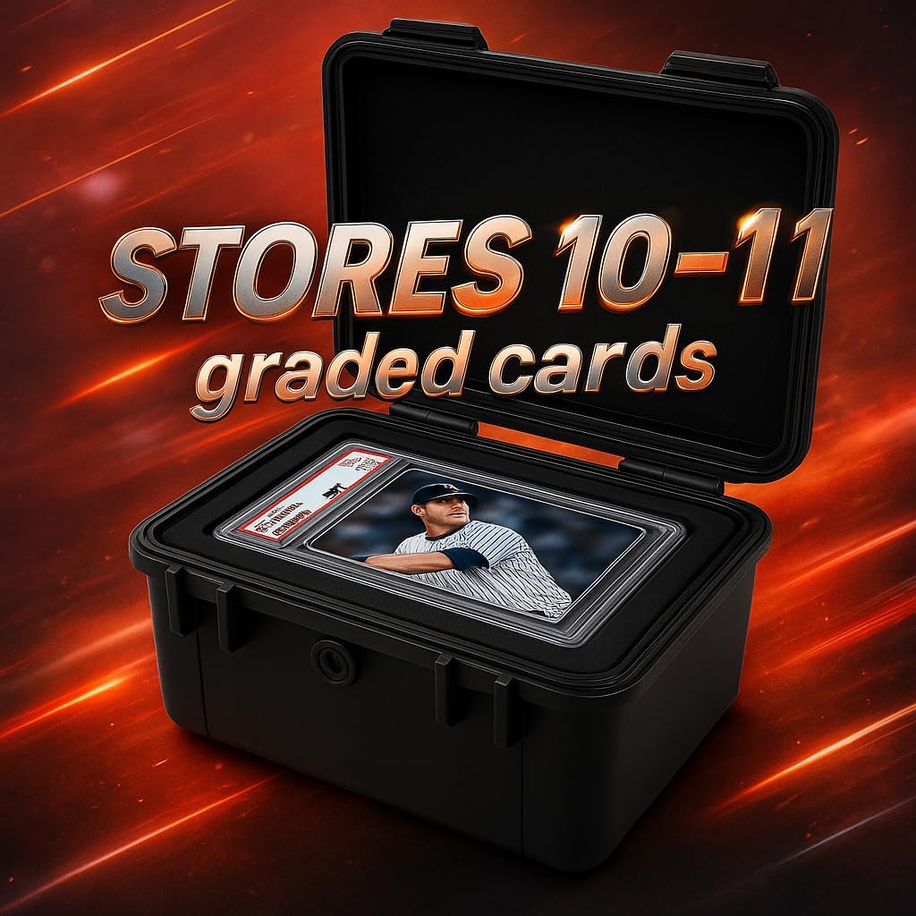 Graded Card Storage Box, Top Loaders Storage Case, Sports Trading Card Box, Cards Slab Case PSA MTG CSG SGC One Touch Magnetic Card Holder, Waterproof Carrying Collector Boxes