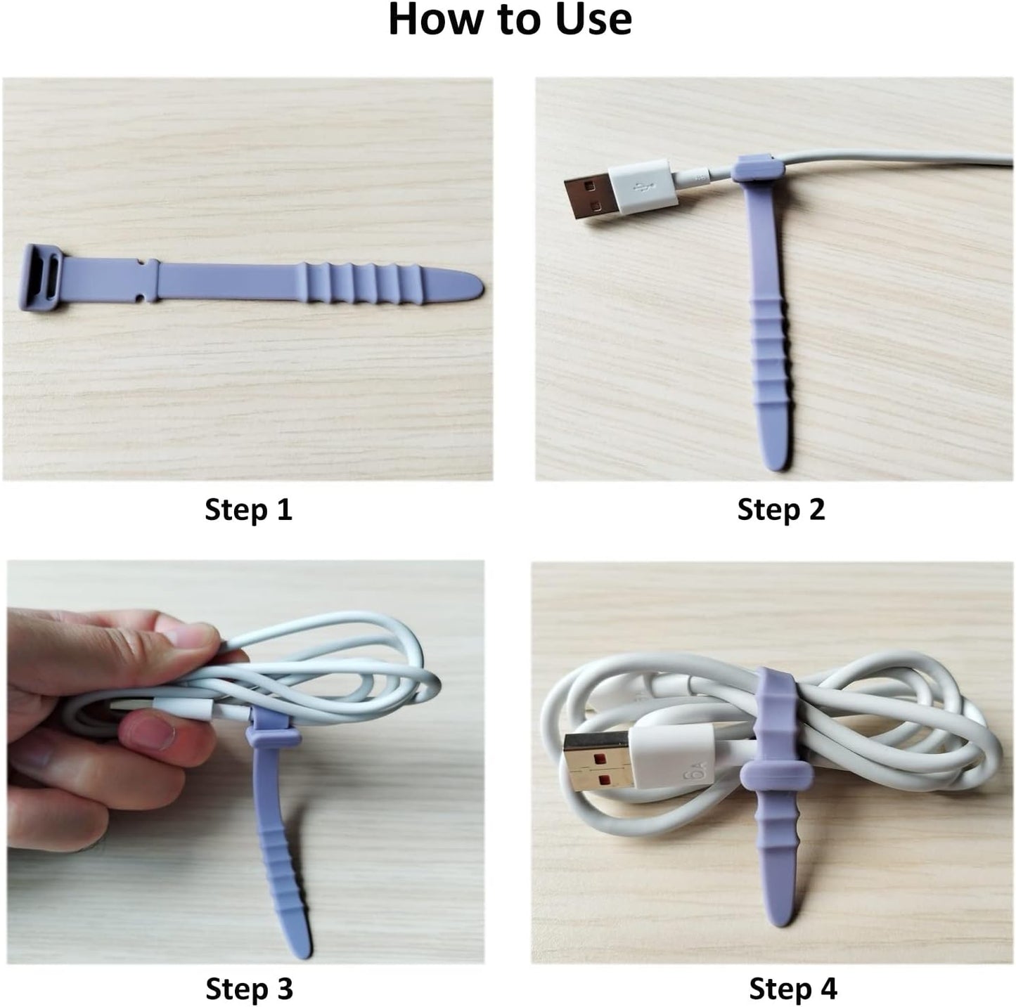 Silicone Zip Ties, Reusable Zip Ties, Rubber Cable Ties Straps for Wire Management, Elastic Silicone Ties Cable Organizer for Home Office, Cord Ties in Three Sizes 4.5" 5.9" and 7.1" (5+5+5 Pcs Black)