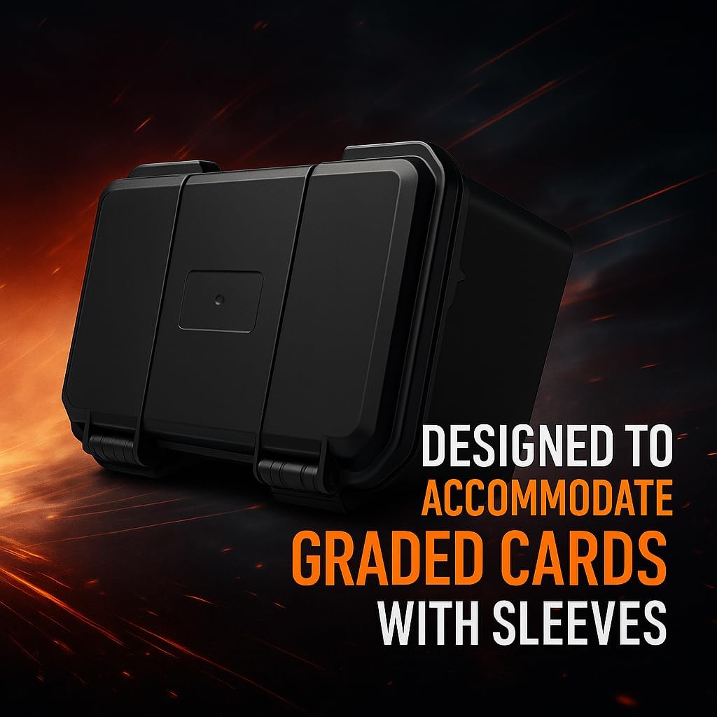 Graded Card Storage Box, Top Loaders Storage Case, Sports Trading Card Box, Cards Slab Case PSA MTG CSG SGC One Touch Magnetic Card Holder, Waterproof Carrying Collector Boxes