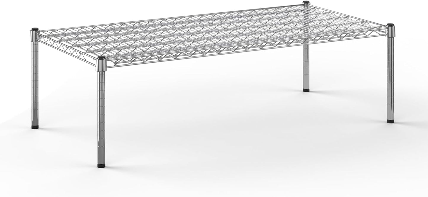 24" Deep x 48" Wide x 14" Height Wire Shelving Kit | 1-Tier | NSF Commercial Storage Rack Unit