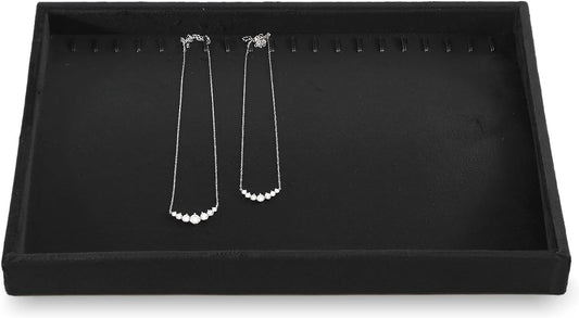 Necklace Holder Organizer, Velvet Jewelry Trays,Premium Necklace Case,Luxury Jewelry Displays,Black Bracelet Organizer