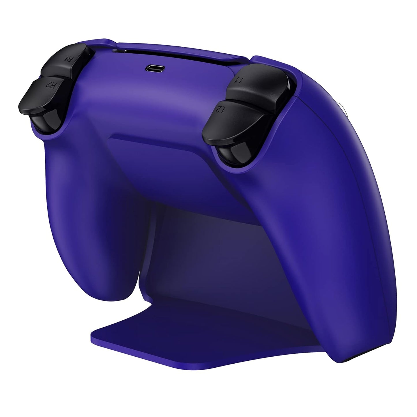 PlayVital 2 Pack Controller Display Stand for ps5, Gamepad Stand Desk Holder for ps5 Controller Accessories with Rubber Pads, Galactic Purple