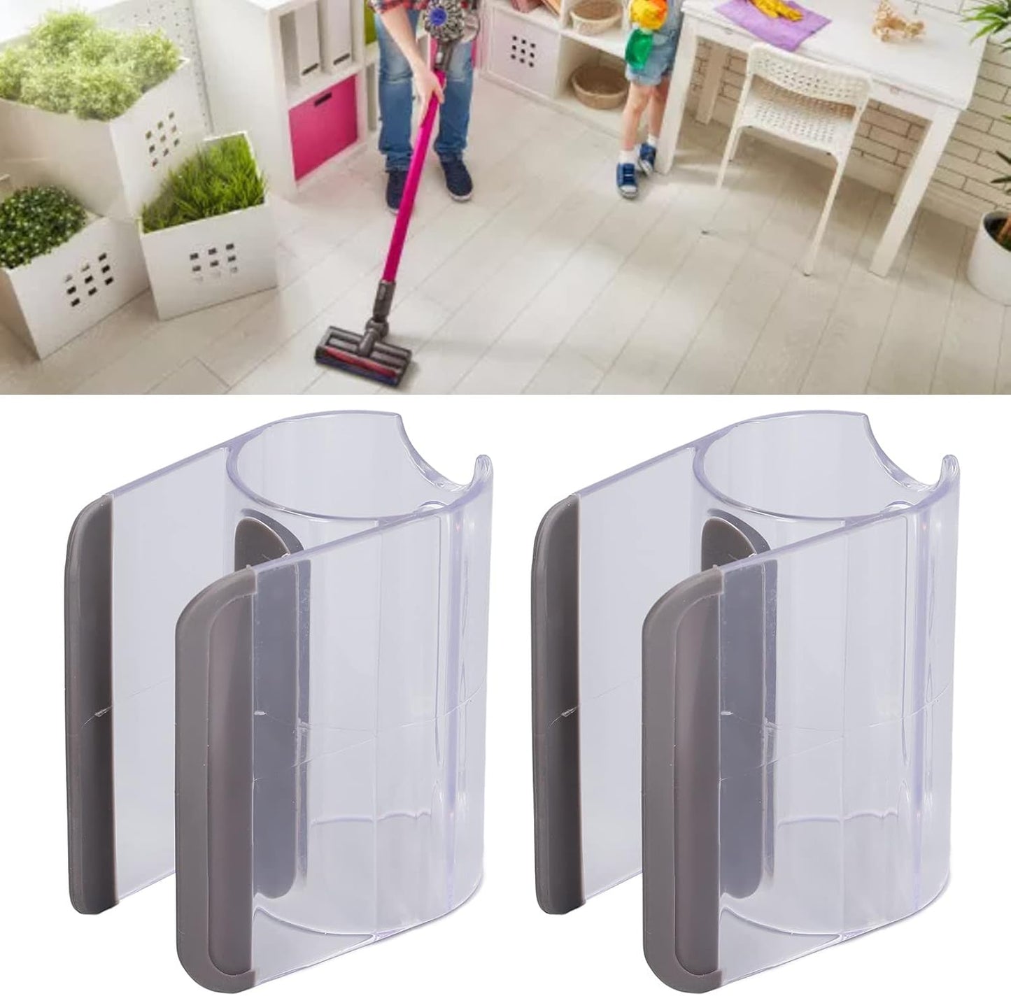 Vacuum Cleaner Attachment Holder 2PCS Vacuum Accessory Stick for V7 V8 V10 V11 Cordless with ABS Material Easy to Install