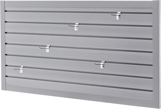 Slat Wall Paneling 4x2 FT, PVC SlatWall Panels Garage Organizer Storage System with Hooks & Accessories, Heavy Duty Wall Mounted Rack