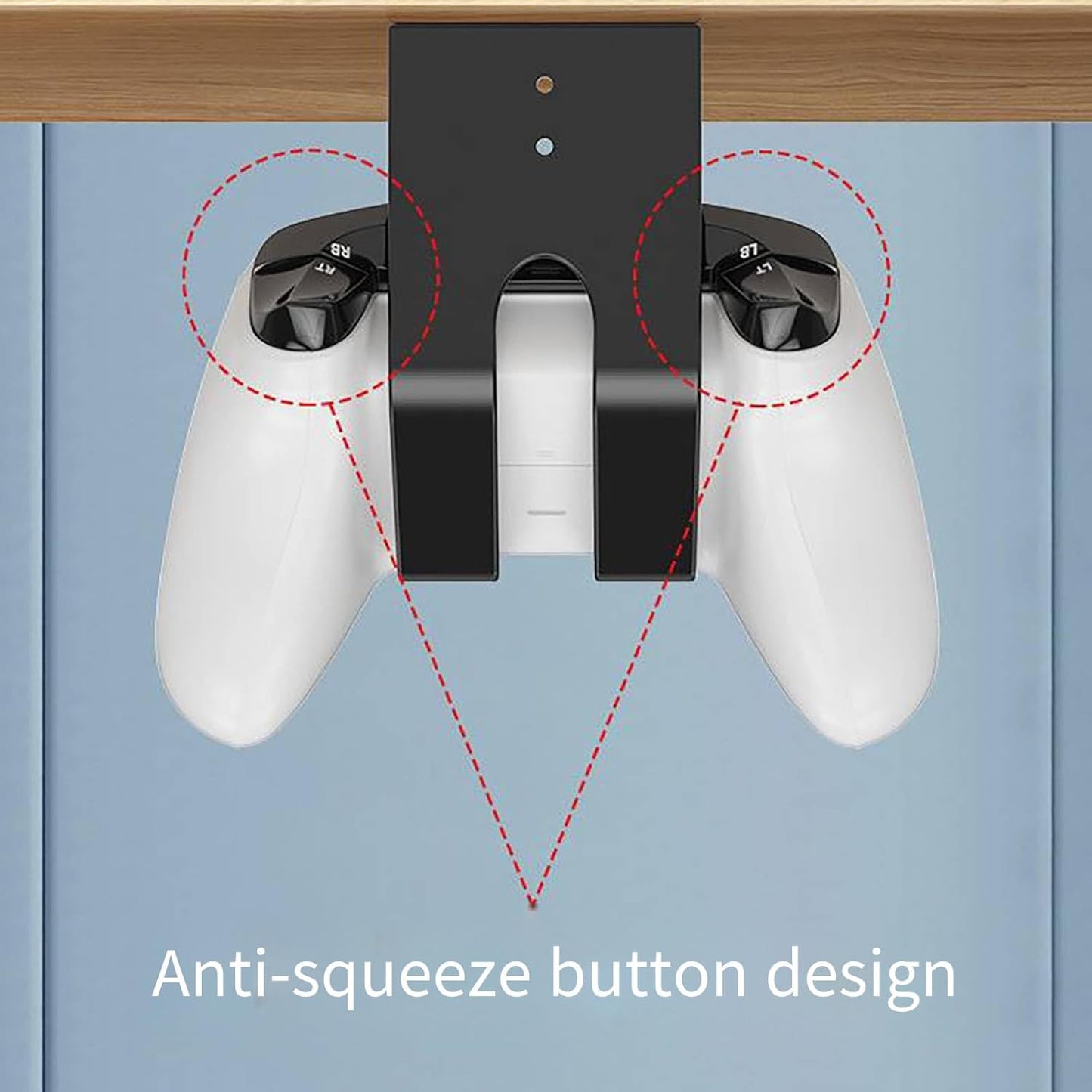 Pack of 3pcs Game Controller Wall Holder Gaming Handle Headphone Hanger Hook Multifunctional Storage Stand Retro Gamepad Holder