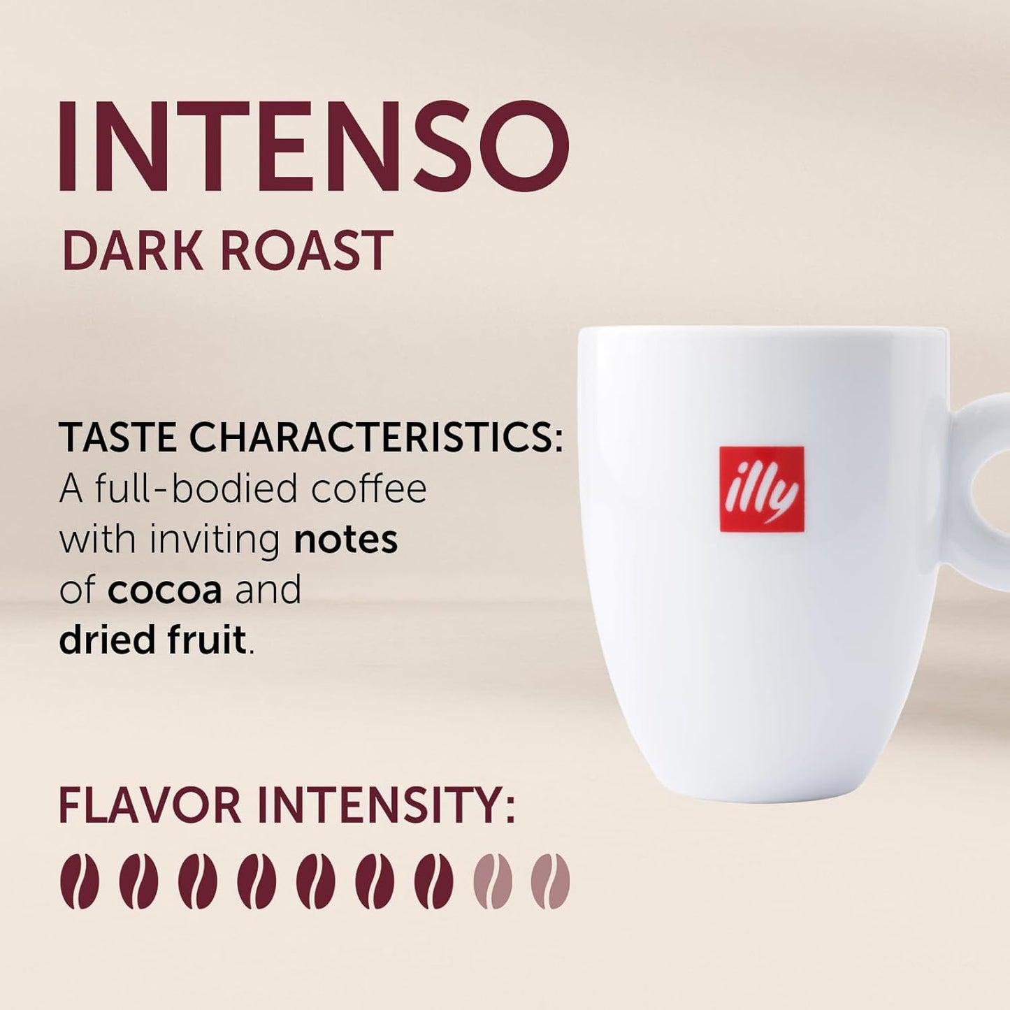 Illy Coffee, Intenso Dark Roast K-Cups, Made With 100% Arabica Beans, Intense & Robust Flavor, All-Natural, No Preservatives, Pods for Keurig Machines, 128 K-Cup Pods
