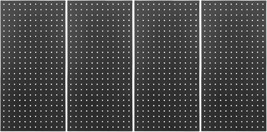 Keenso Pegboard Accessories, Metal Wall Panels Set with Hooks and Bins, Customizable Tool Storage System for Garage and Workbench