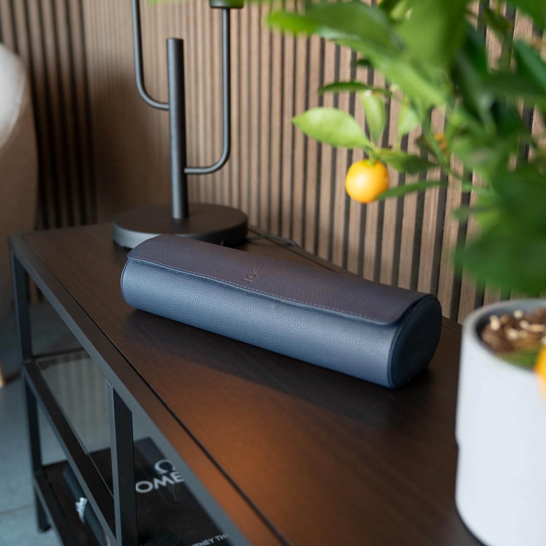 DailyWatch | Watch Roll Travel Case For 4 Watch | Luxury Watch Case In Genuine Leather With Soft Velvet Interior | Watch Case Protect, Store, & Display Your Watches | Navy Blue