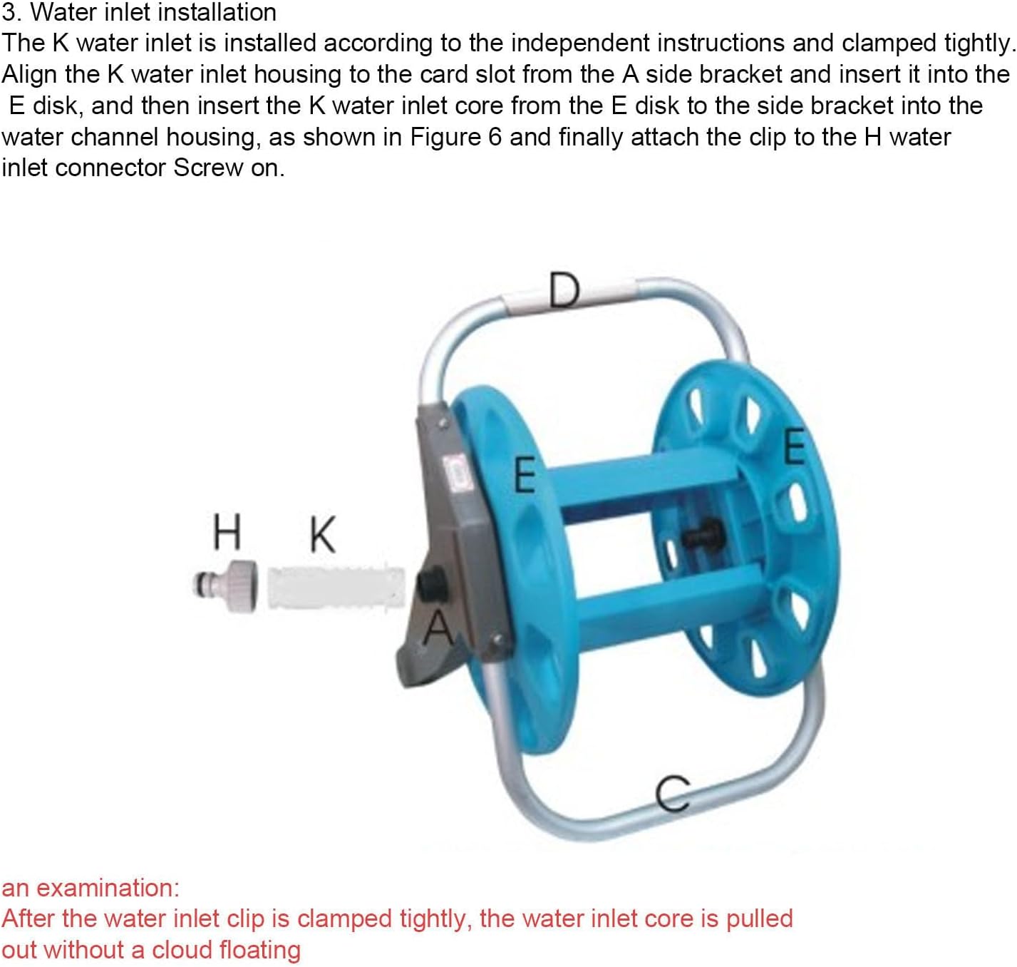30m Garden Hose Reel Cart - Heavy Duty Aluminum Hand Push Design, Easy Rolling Organizing for Lawns Gardens Car Washing