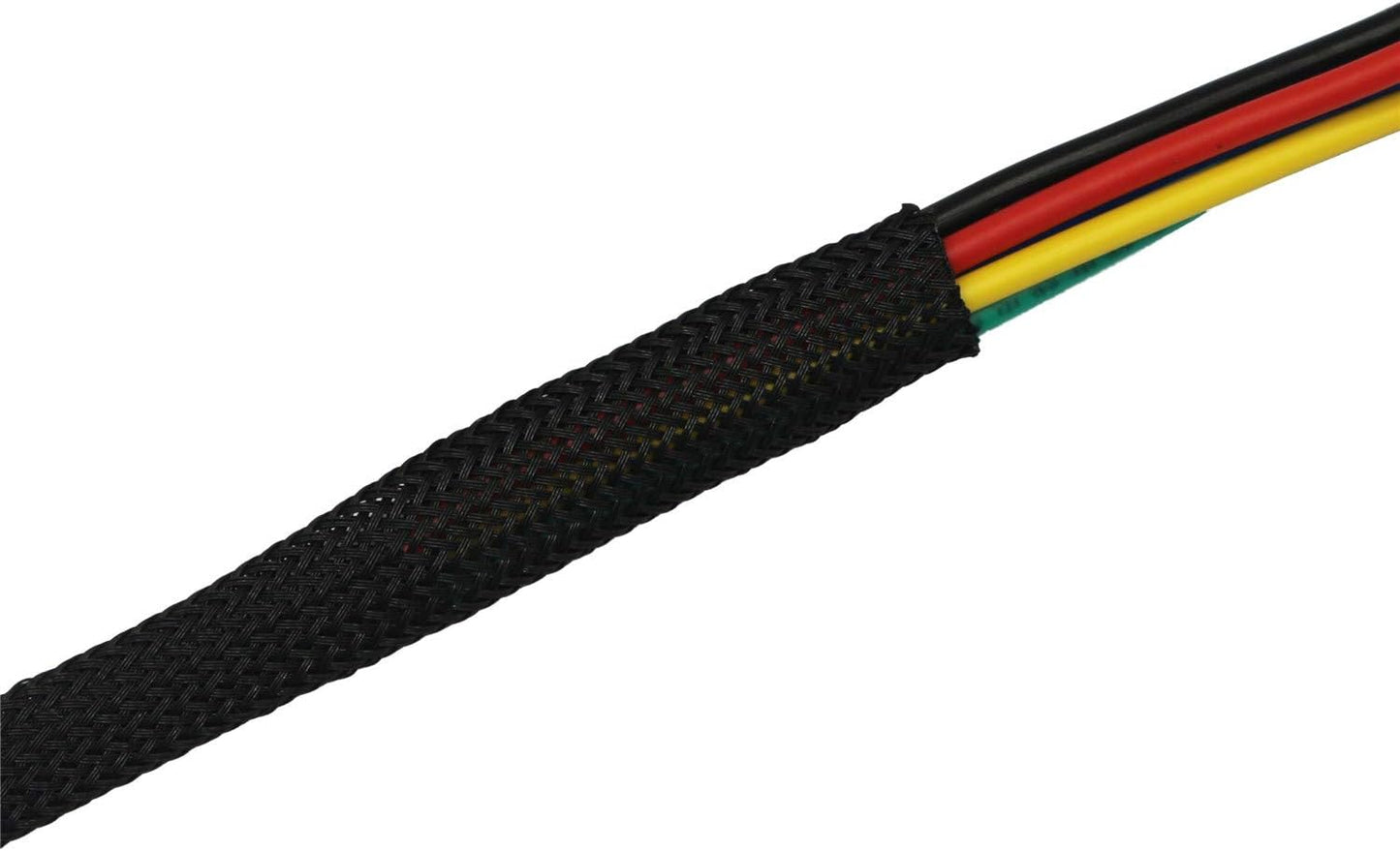 30ft PET Expandable Sleeving Wire Cable Sleeve (2/3", Black)