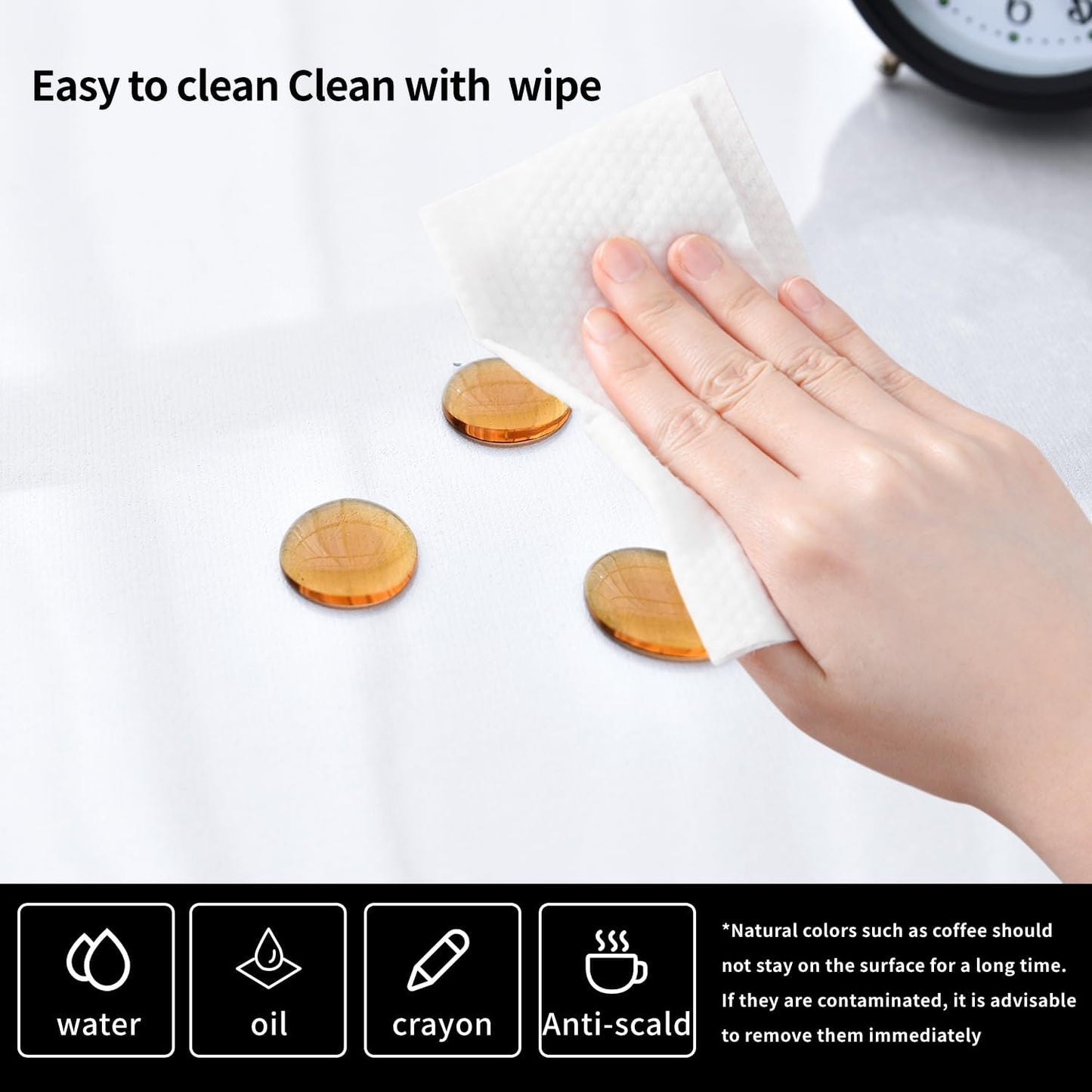 Clear Desk Mat, Non-Slip PVC Desk Protector Mat with Round Edge, Heat Resistant & Waterproof Clear Desk Writing Mat for Home and Office (23.6"*15.7")