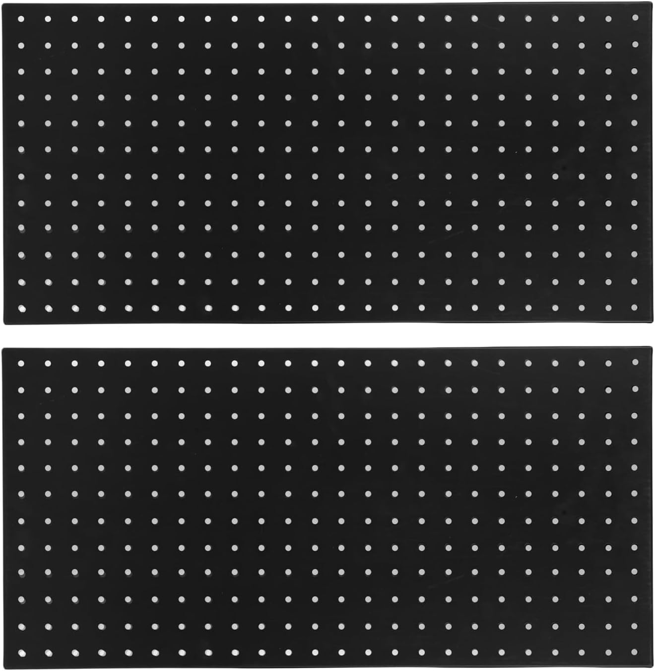 Hilitand Metal Pegboard Panels 2 Pack Heavy Duty Wall Mounted Tool Organizer Pegboard Tool Wall Organizer Peg Board for Garage Home Craft Room Kitchen with 288 Holes Powder Coated Steel