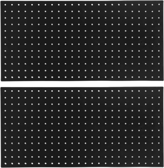 Hilitand Metal Pegboard Panels 2 Pack Heavy Duty Wall Mounted Tool Organizer Pegboard Tool Wall Organizer Peg Board for Garage Home Craft Room Kitchen with 288 Holes Powder Coated Steel