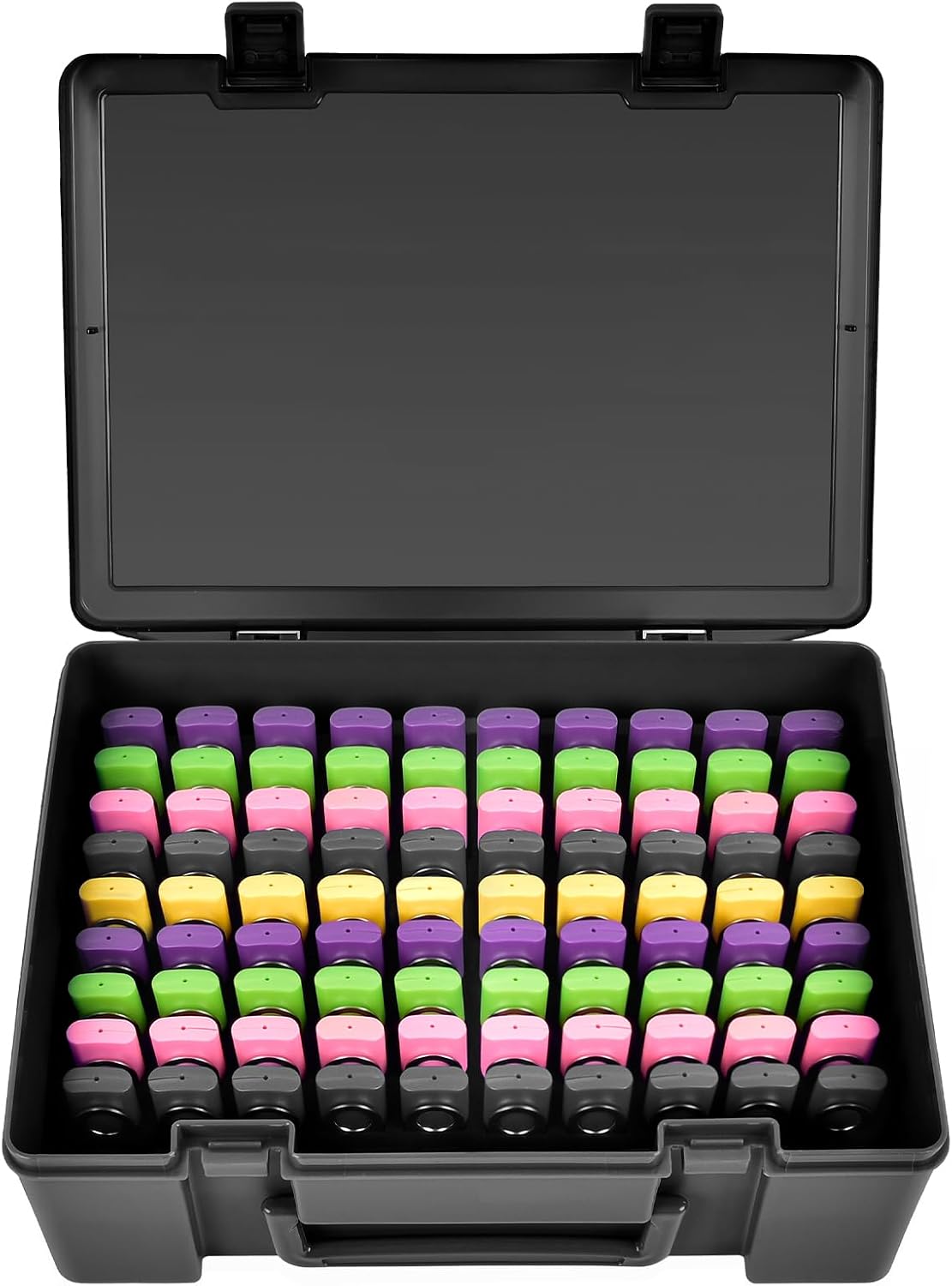 Flash Drive Case USB Memory Stick SD Card Storage Organizer- Holds 134pcs Thumb Drive Electronic Accessories Holder for Sandisk/for Samsung/for Inland/for PNY/for Netac (Black)