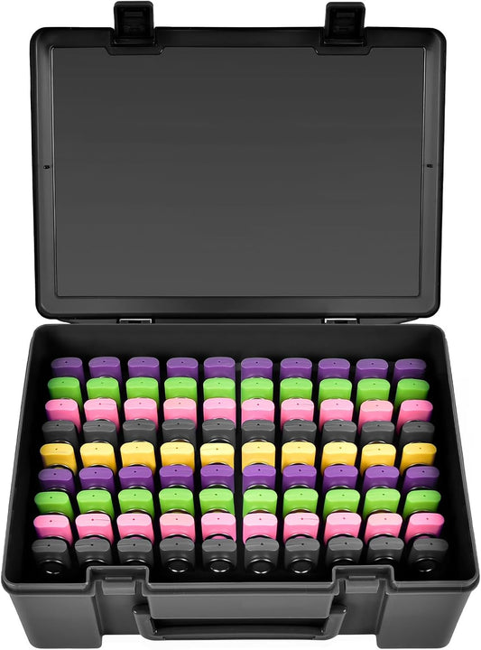 Flash Drive Case USB Memory Stick SD Card Storage Organizer- Holds 134pcs Thumb Drive Electronic Accessories Holder for Sandisk/for Samsung/for Inland/for PNY/for Netac (Black)