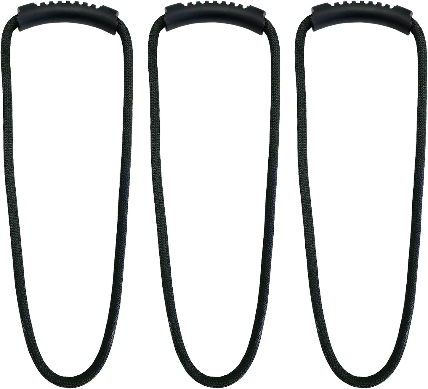 Loop-It Storage Straps by Wrap-It Storage - 18-inch (3-Pack) Black - Extension Cord Organizer, Vacuum Hose Holder, Shop Storage, Air or Water Hose Organizer for your Home, Garage, Boat, RV and More