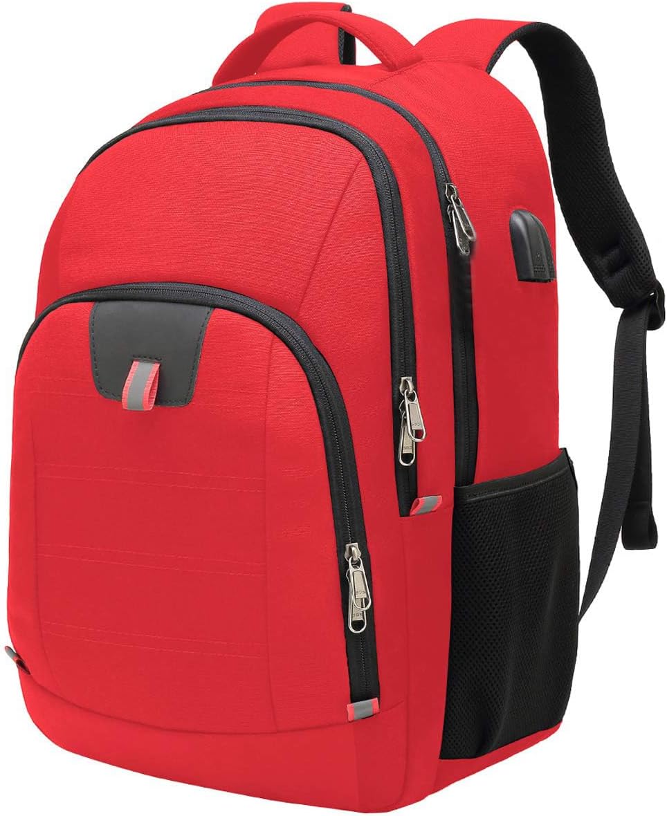 Della Gao Laptop Backpack for Men, Large Anti-Theft Business Travel Backpack with USB Charging Port, Water Resistant College School Computer Bag for Men/Women for 17 Inch Laptop and Notebook