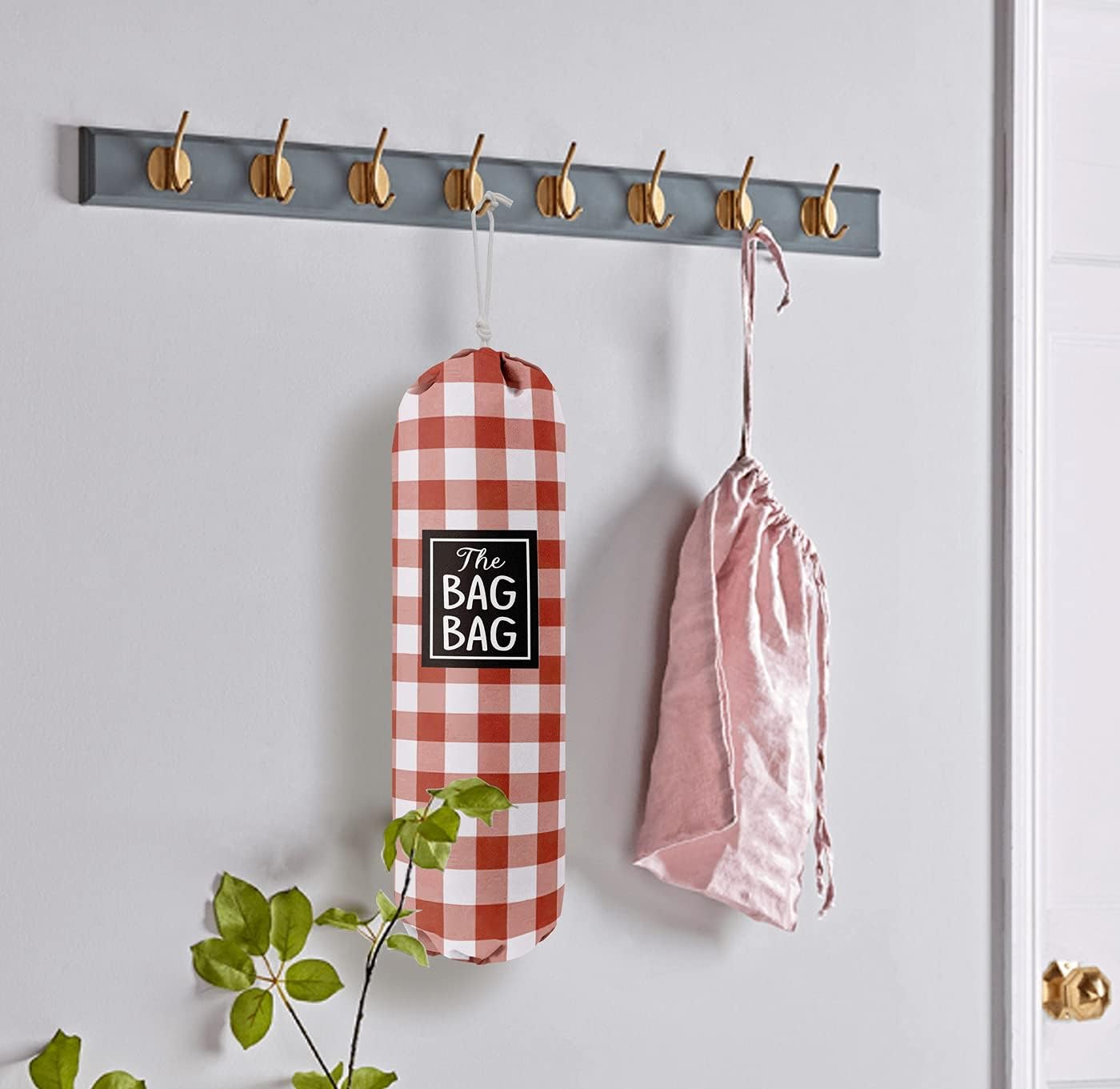 Funny Grid Bag Bag， Grocery Bags Holder Organizer For Shopping Bags, Wall Mount Plastic Bags Storage Container Dispensers, Gift For The Preferred Family And Friends
