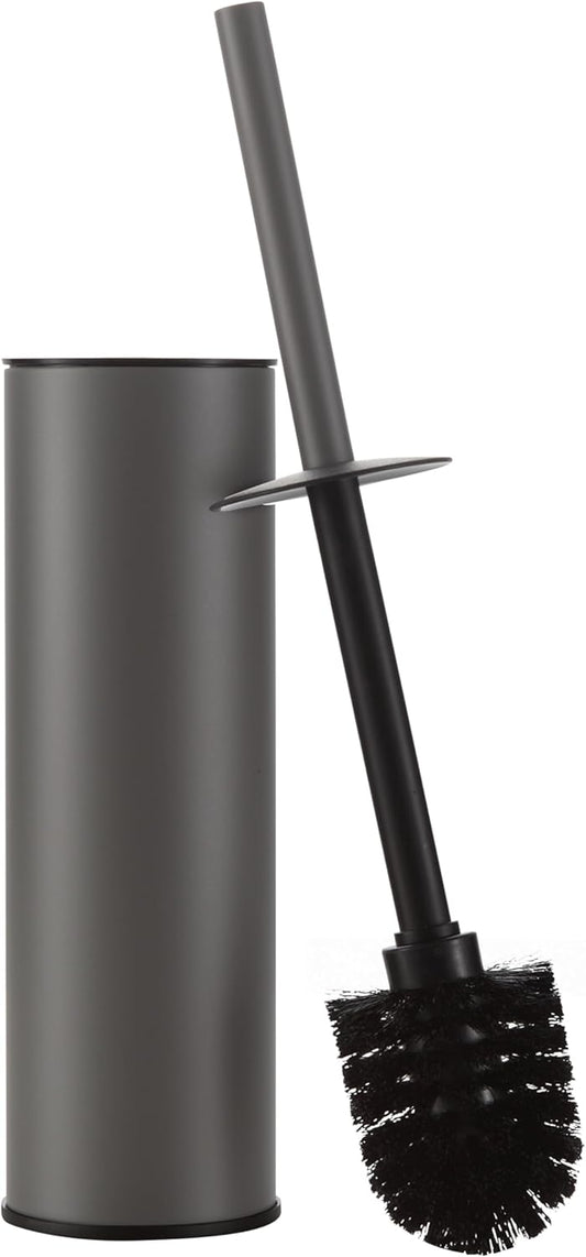 BGL Gunmetal Grey Toilet Brush and Holder,Stainless Steel Toilet Brushes for Bathroom with Holder