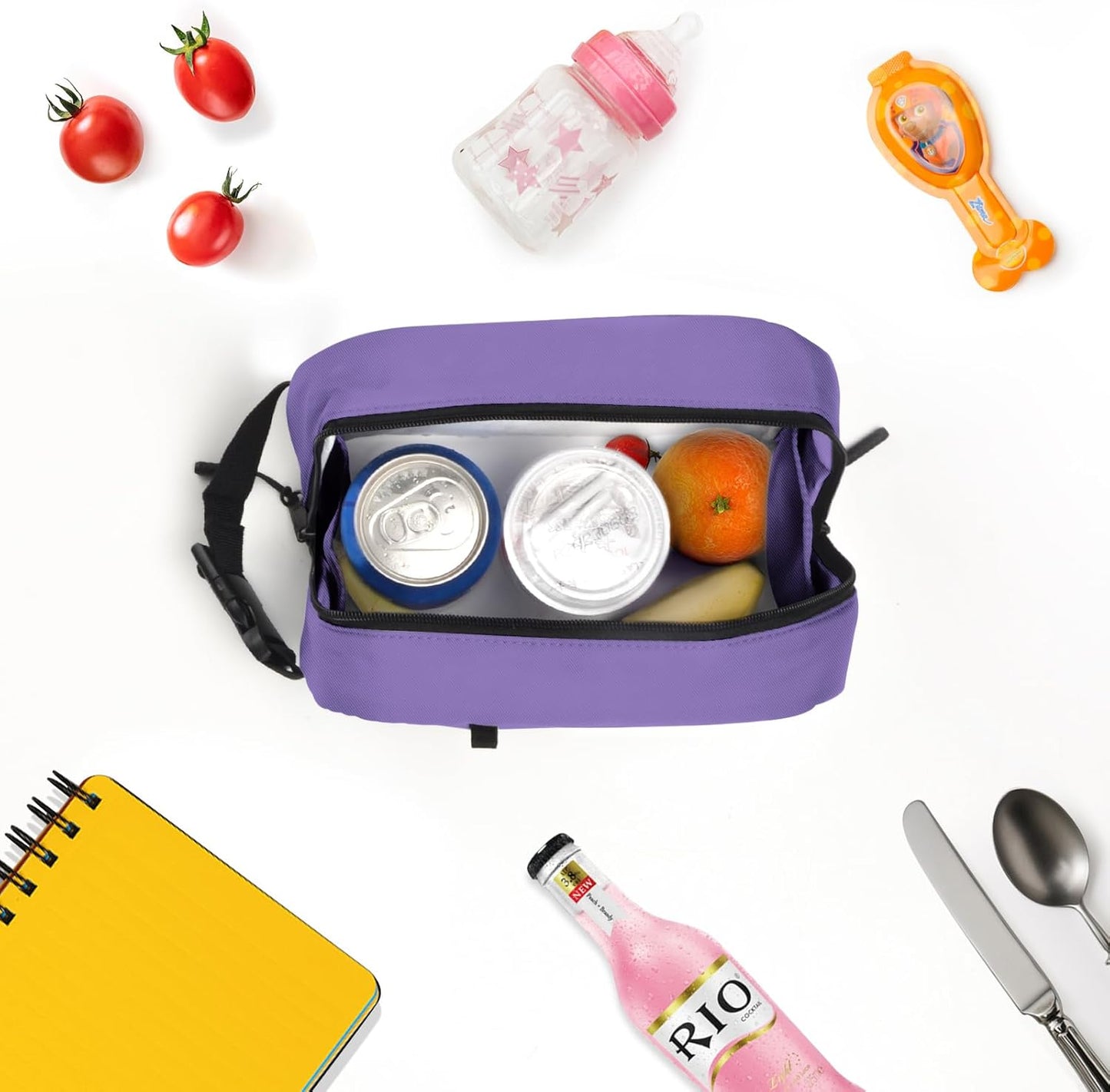 Cerbonny Small Cooler Bag Freezable Lunch Bag for Work School Travel, Leak-proof, Insulated, Suitable for 3+