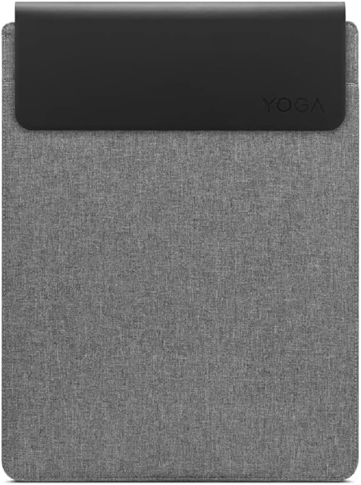 Lenovo Slim Laptop Sleeve 14 Inch Notebook/Tablet - Compatible with MacBook Air/Pro - Eco-Friendly Lightweight Case with Accessory Pocket & Magnetic Closure - Grey