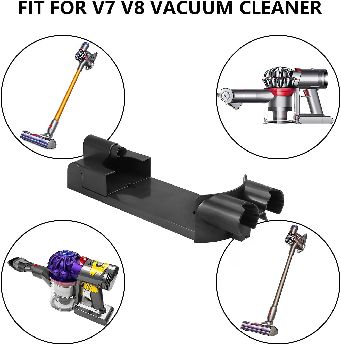 Improvedhand Docking Station Accessory Wall Mount Compatible with Dy.son V7 V8 Cordless Vacuum Cleaner Replaces Part # 967741-01