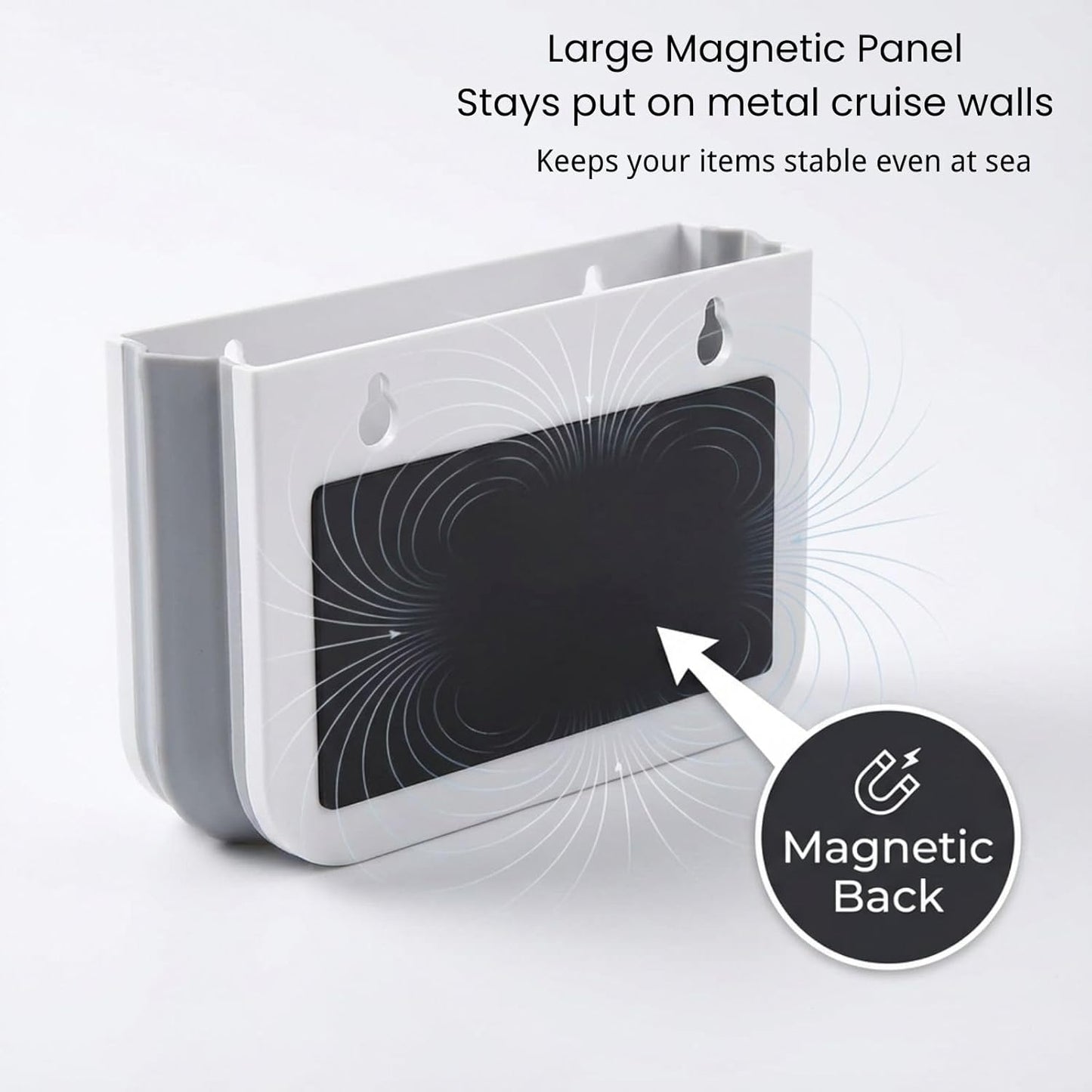 Cruise Magnetic Toothbrush Holder 2 Pack Cabin Walls, Foldable Toothbrush Organizer for Cruise Cabin Bathroom, Strong Magnet, No Drilling, Space-Saving Travel Essential