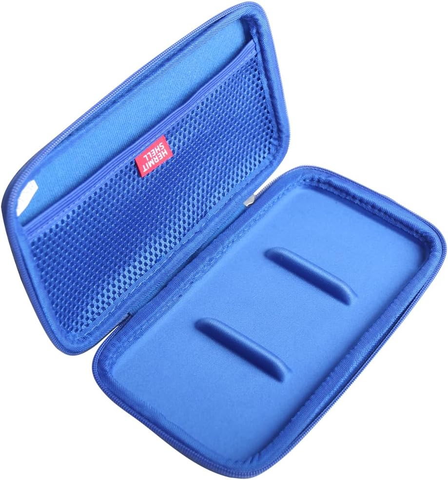 Hermitshell Hard Travel Case for Samsung T7 Shield 2TB / 1TB / 4TB, Portable SSD, USB 3.2 Gen2 External Solid State Drive (Blue, Case for 3 Hard Drives)