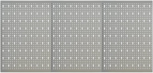 Wall-Mounted Peg Boards 3 pcs 15.7"x22.8" Steel 145349