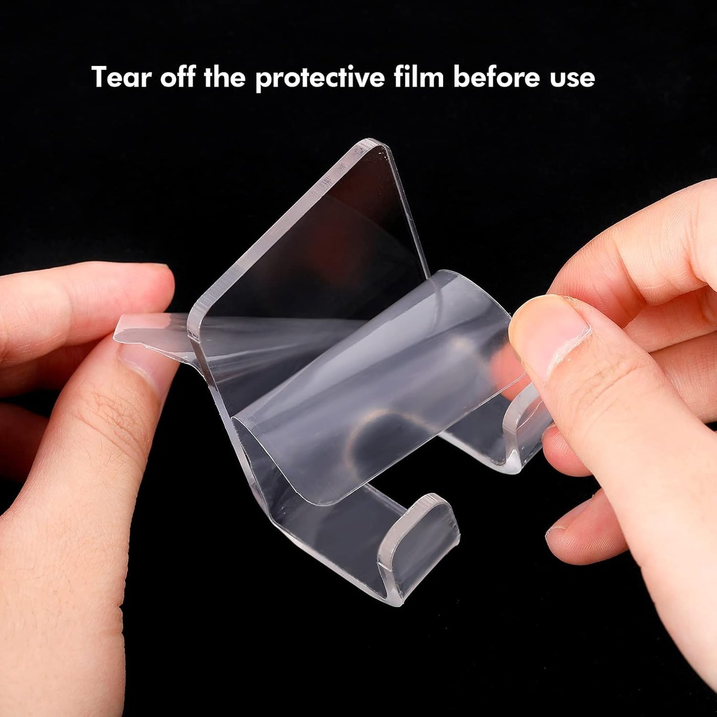 Razor Holder Hooks Shower Hook with Acrylic Adhesive for Razor Bathroom Kitchen Organizer for Razor Plug Towelrazor Hooks (Acrylic Razor holder-2pcs)