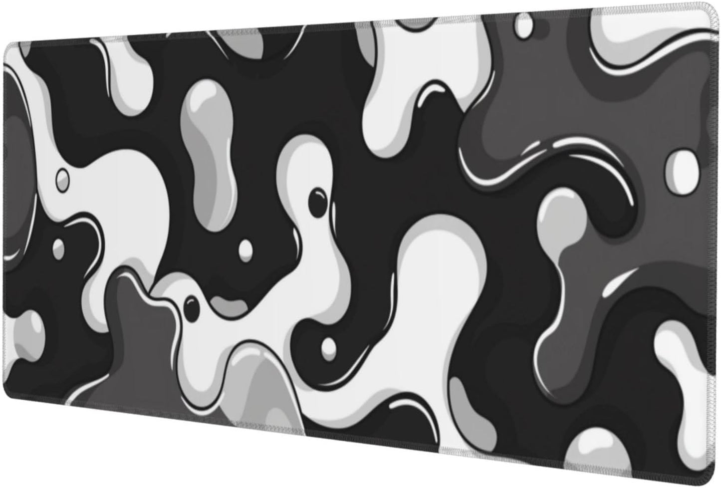 Black and White Gaming Mouse Pad, Large Mouse Pad for Desk Mat XXL XL Mousepad, Big Keyboard Pad Office Desk Accessories Decor