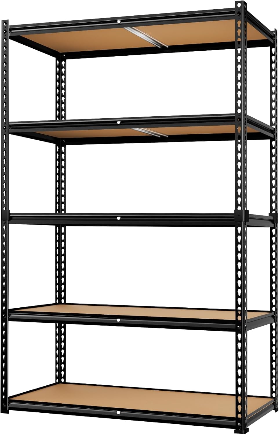 LEVELEVE 5-Tier Heavy Duty Storage Shelving Unit, 2020 lbs Capacity, Adjustable Metal Utility Shelf, 48" L x 18" W x 73" H for Garage, Kitchen, Pantry, Basement, Bathroom, Laundry
