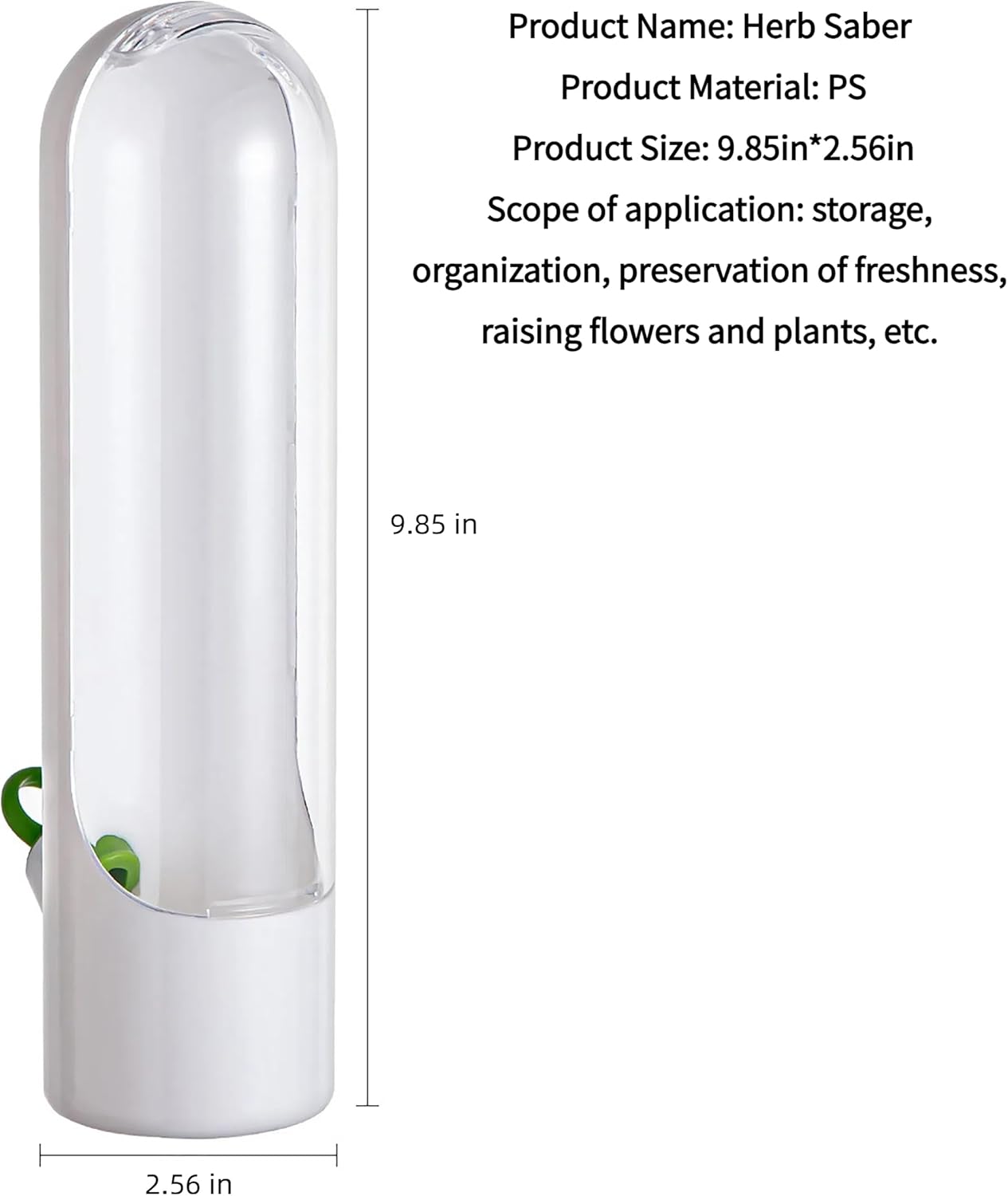3Pack Herb Saver for Refrigerator for Cilantro, Parsley, Asparagus, Mint,Vegetable Preservation Containers, Keeps Greens Vegetables for 2-3 Weeks