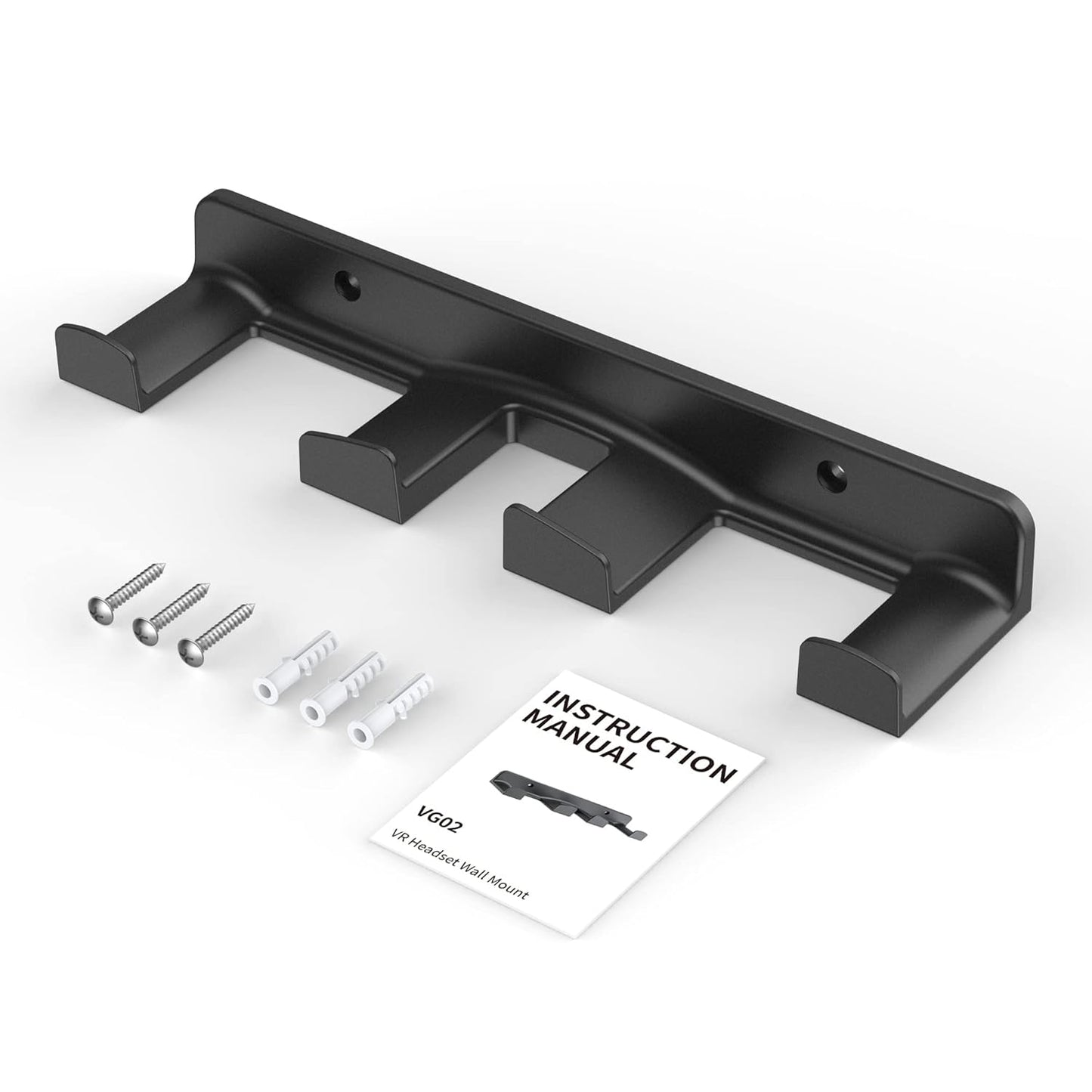 SOKUSIN VR Wall Mount - Storage Stand Holder Hook for Meta/Oculus Quest 2/3/Quest/Rift/Rift S/PSVR 2/Valve Index/HTC Vive/HP Reverb G2/PlayStation VR Headsets, Gaming Controller Hanger Space Saving