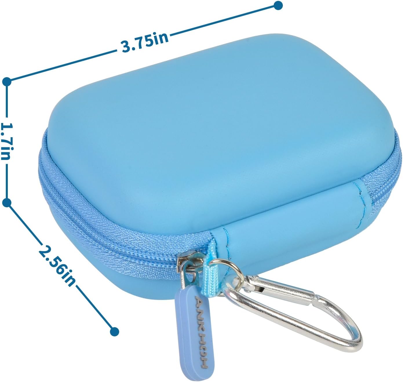 Carrying Case Compatible with Crucial X10/ X9 Pro 4TB/ 2TB/ 1TB Portable SSD, External Solid State Drive Hard Storage Holder Bag Fits for USB-C Cable (Box Only) (Blue)