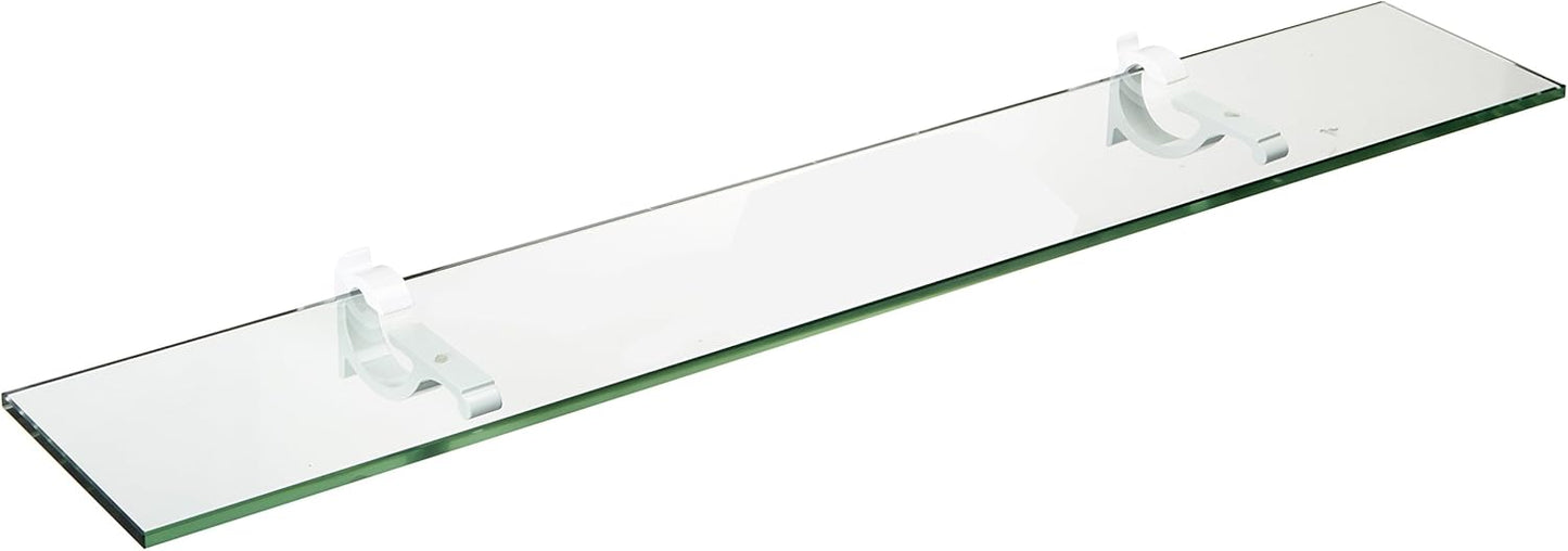 Spancraft Glass M-4.75x24-White Monarch Glass Shelf, White, 4.75" x 24"