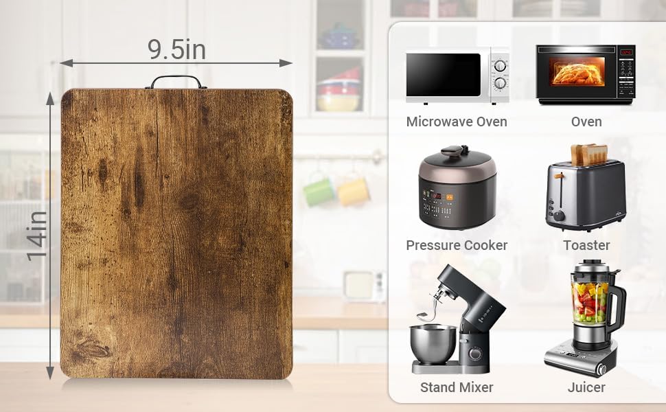 Sliding Tray for Coffee Maker, 360° Rotating Appliance Slider for Kitchen Appliances, Wooden Sliding Tray Suitable for Kitchen Countertops and Kitchen Appliances(Brown, Small)